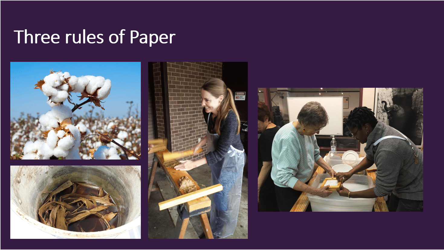 Guided Tours Virtual History of Papermaking Robert C. Williams Museum